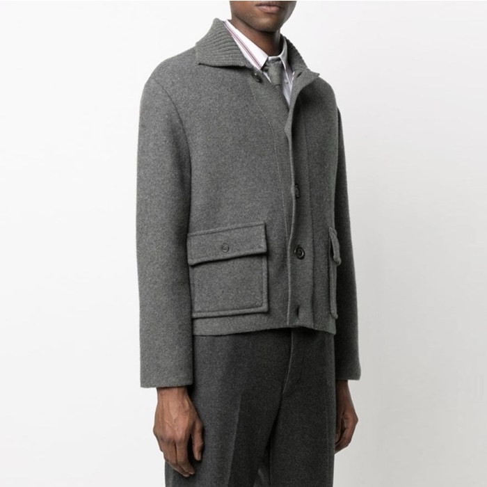 톰브라운 남성 폴로 니트 - Thom Browne Mens Polo Knits - thc7375x