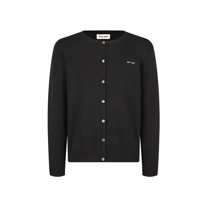 미우미우 여성 브이넥 가디건 - Miumiu Womens V-neck Cardigan - muc7145x