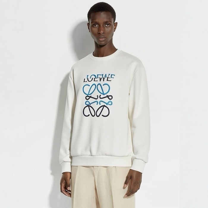 로에베 남성 라운드 긴팔티 - Loewe Mens Round Tshirt - loc9197x