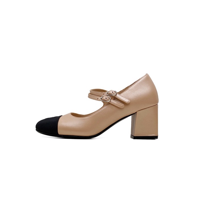 샤넬 여성 메리 제인 구두 - Chanel Womens Beige Shoes - chs7940x
