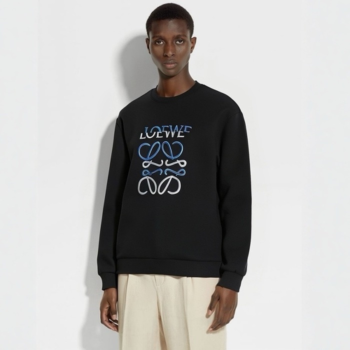 로에베 남성 라운드 긴팔티 - Loewe Mens Round Tshirt - loc9197x
