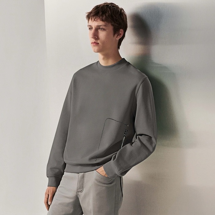 에르메스 남성 라운드 맨투맨 - Hermes Mens Round Tshirt - hec7646x