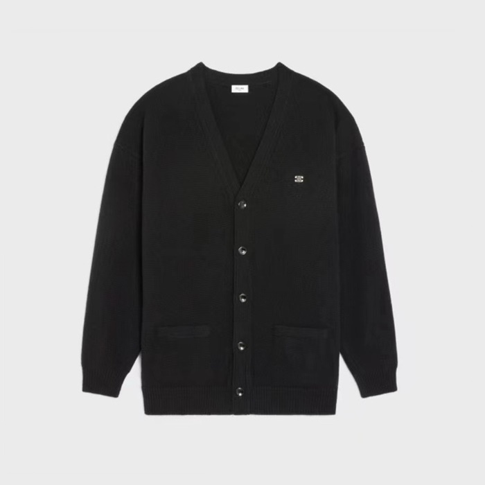 셀린느 남성 브이넥 가디건 - Celine Mens V-neck Cardigan - cec7194x