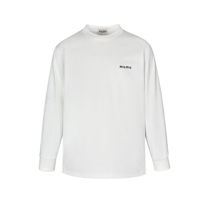 미우미우 남/녀 라운드 긴팔티 - Miumiu Unisex Round Tshirt - mic7829x