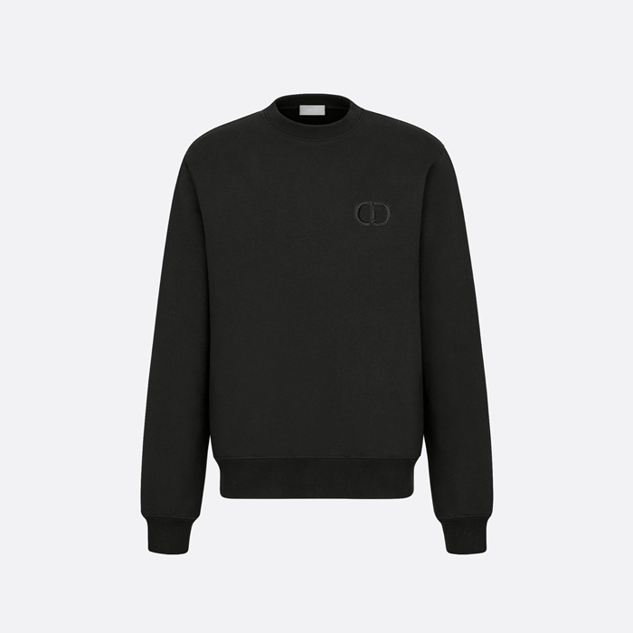 디올 남성 라운드 맨투맨 - Dior Mens Round Tshirts - dic9407x 블랙