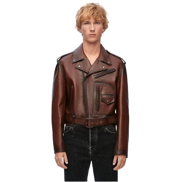로에베 남성 가죽 자켓 - Loewe Mens Leather Jacket - loc9641x
