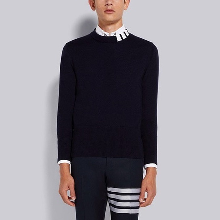 톰브라운 남성 라운드 니트 - Thom Browne Mens Round Knitwear - thc7813x