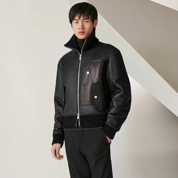 에르메스 남성 가죽 자켓 - Hermes Mens Leather Jackets - hec7870x
