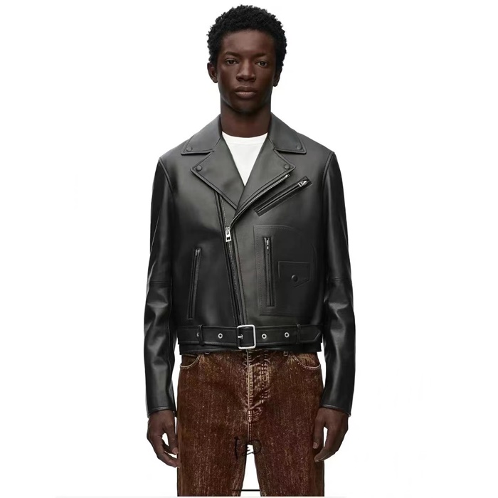 로에베 남성 가죽 자켓 - Loewe Mens Leather Jacket - loc9958x