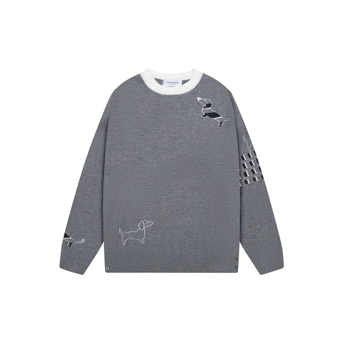 톰브라운 남성 라운드 니트 - Thom Browne Mens Round Knitwear - thc7025x
