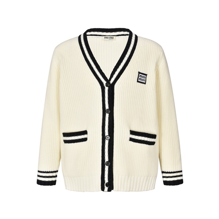 미우미우 남성 브이넥 가디건 - Miumiu Mens V-neck Cardigan - mic7924x