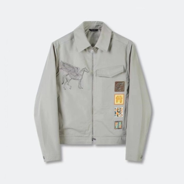 에르메스 남성 그레이 자켓 - Hermes Mens Gray Jackets - he7399x