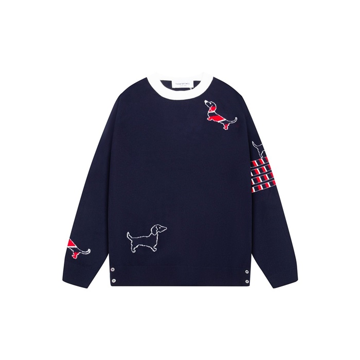 톰브라운 남성 라운드 니트 - Thom Browne Mens Round Knitwear - thc7026x
