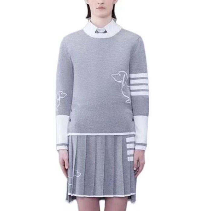 톰브라운 여성 라운드 니트 - Thom Browne Womens Knits - thc7434x