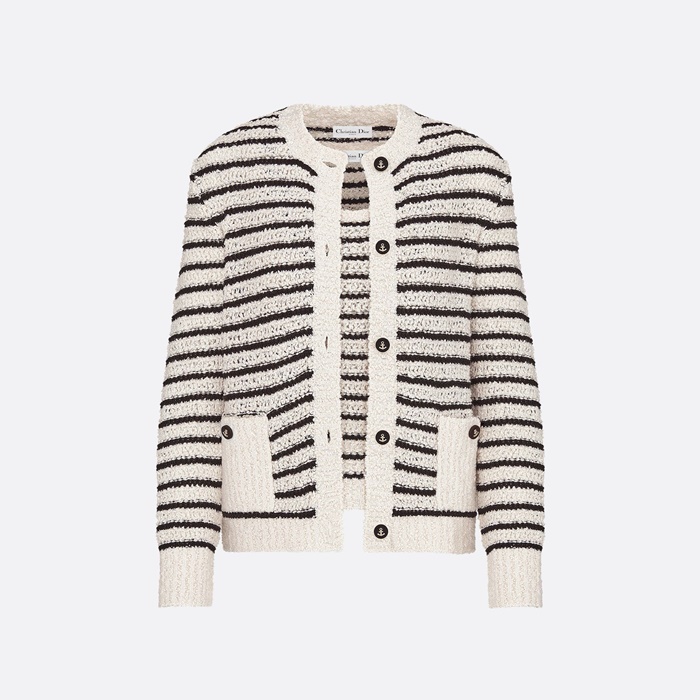디올 여성 브이넥 가디건 - Dior Womens V-neck Cardigan - dic9836x