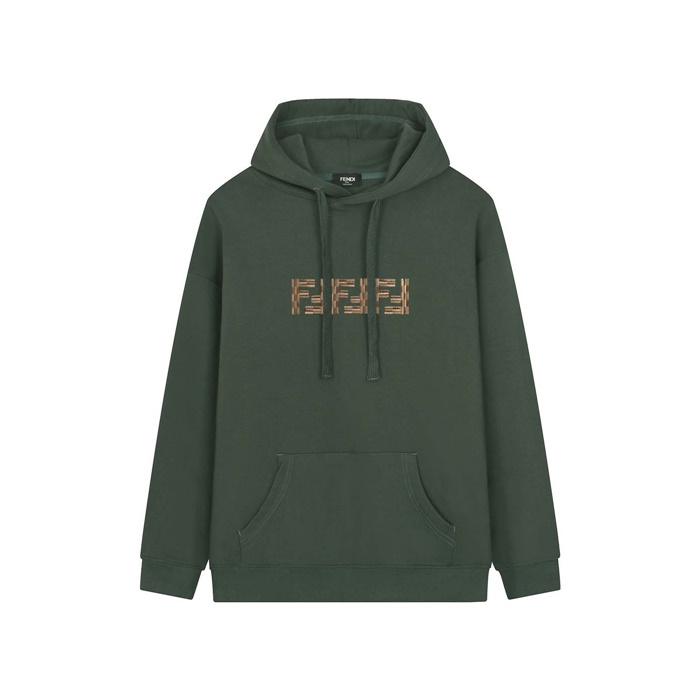 펜디 남성 FF 후드티 그린 - Fendi Mens FF Hoodie - fec4375x