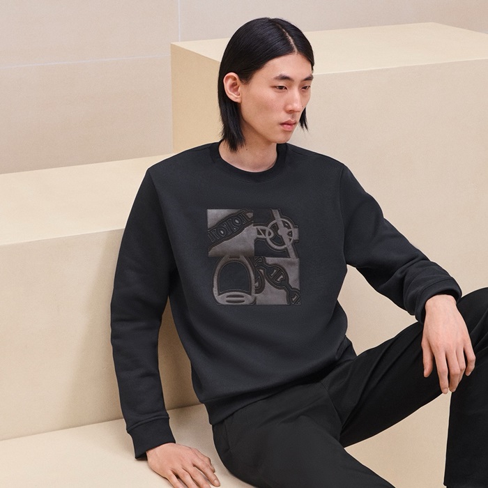 에르메스 남성 라운드 맨투맨 - Hermes Mens Round Tshirts - hec7373x
