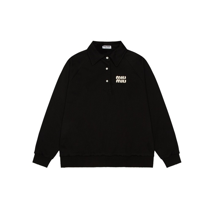 미우미우 남/녀 폴로 긴팔티 - Miumiu Unisex Polo Tshirt - mic7495x