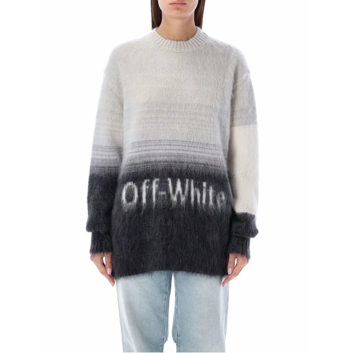 오프화이트 여성 라운드 니트 - Off-white Womens Round Knitwear - ofc7698x