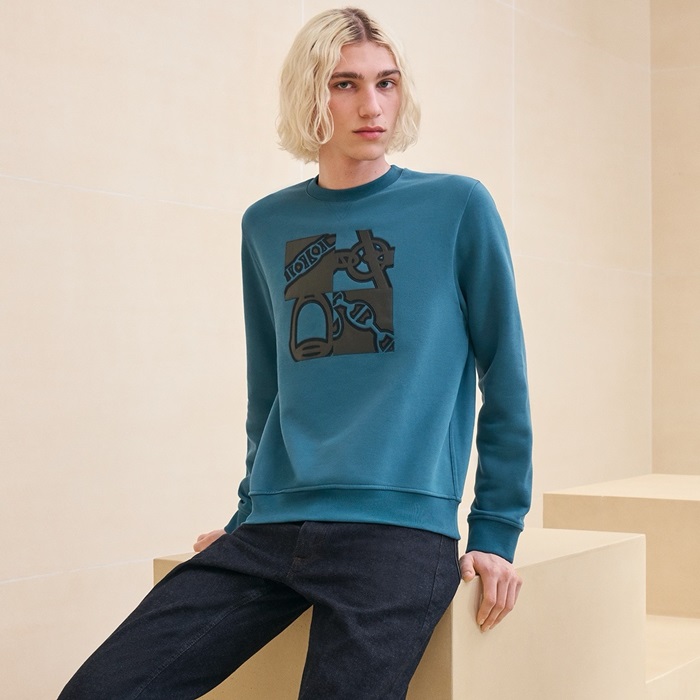 에르메스 남성 라운드 맨투맨 - Hermes Mens Round Tshirts - hec7373x