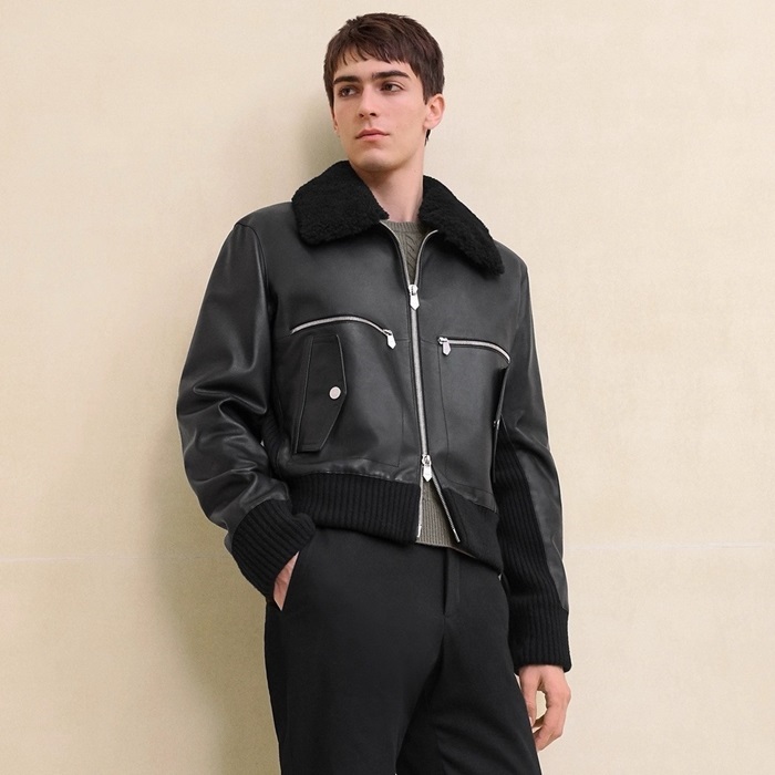 에르메스 남성 가죽 자켓 - Hermes Mens Leather Jacket - hec7098x