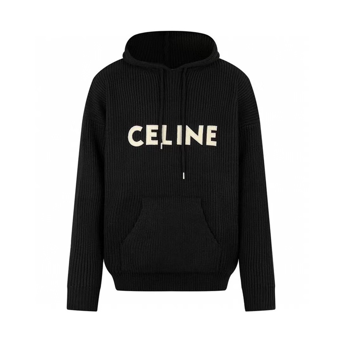 셀린느 남성 캐쥬얼 블랙 후드티 - Celine Mens Black Hoodie - cec7010x