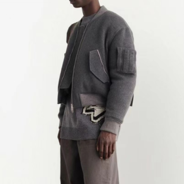 오프화이트 남성 다운 그레이 자켓 - Off-white Mens Gray Jackets - of7773x