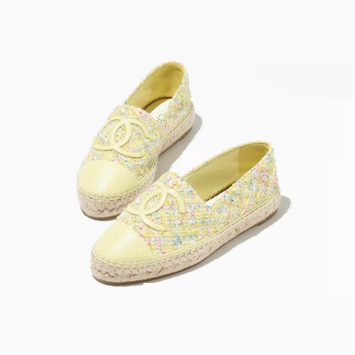 샤넬 여성 옐로우 슬립온 - Chanel Womens Yellow Slip-ons - chs7545x