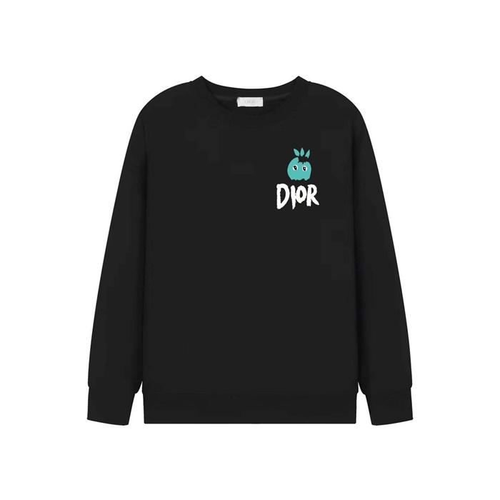 디올 남성 라운드 맨투맨 - Dior Mens Round Tshirt - dic9083x 블랙