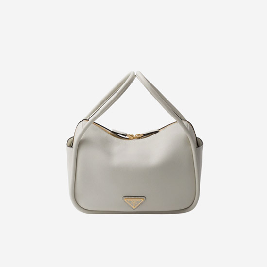 프라다 달링 레더 핸드백 화이트 1BA451 - Prada Prada Darling Leather Handbag White