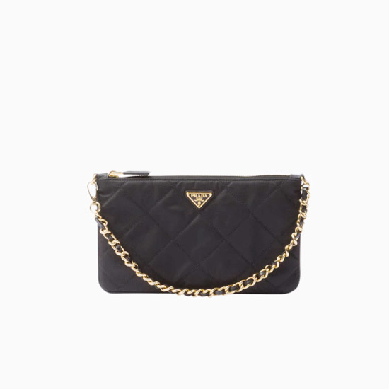 프라다 리나일론 파우치 블랙 1NI054 - Prada Re-Nylon Pouch Black