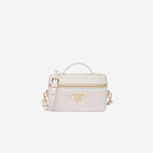프라다 레더 미니백 화이트 1BH202 - Prada Leather Mini Bag White
