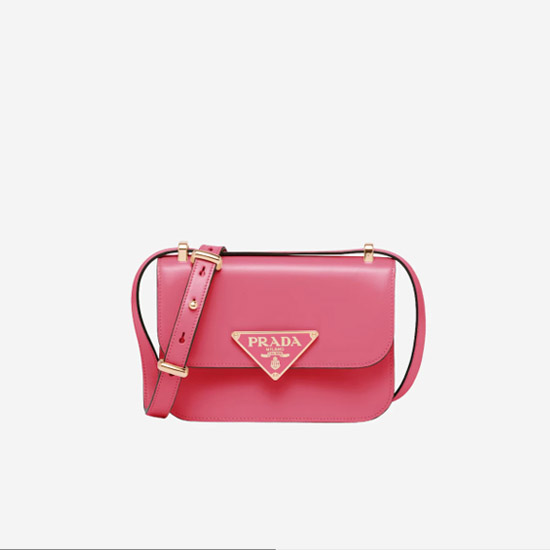 프라다 엠블럼 레더 백 베고니아 1BD340 - Prada Embleme Leather Bag Begonia