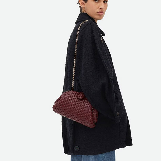 보테가 베네타 미니 로렌 1980 체인 클러치 바롤로 804038 - Bottega Veneta Mini Lauren 1980 Chain Clutch