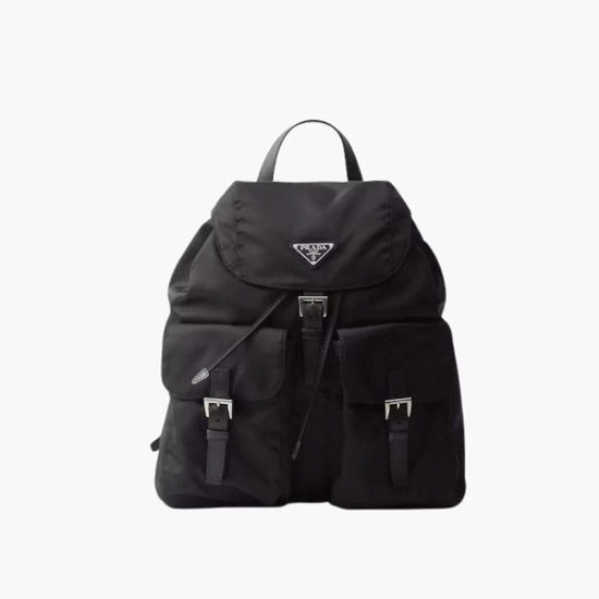 프라다 리나일론 백팩 블랙 2VZ110 - Prada Re-Nylon Backpack Black