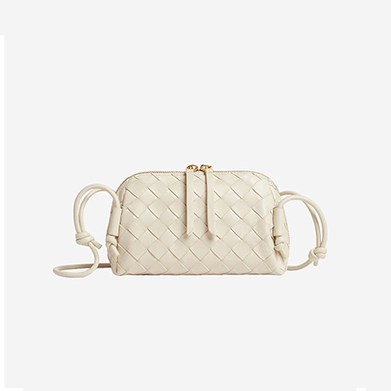 보테가 베네타 인트레치아토 콘서트 파우치 씨 솔트 794258 - Bottega Veneta Intrecciato Concert Pouch Sea Salt