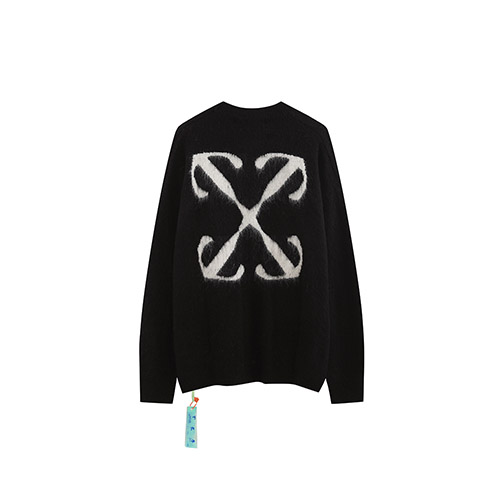 남녀 공용 커플룩 고품질 OFFWHITE 모헤어 스웨터 392