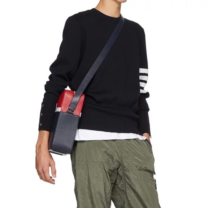 톰브라운 남성 레드 크로스백 - Thom Browne Mens Cross Bag