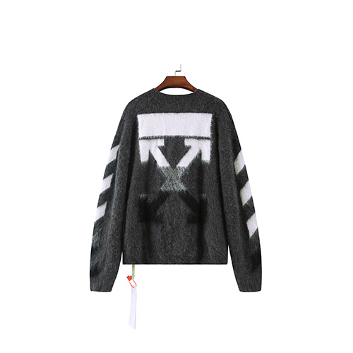 남녀 공용 커플룩 고품질 OFFWHITE 모헤어 스웨터 305